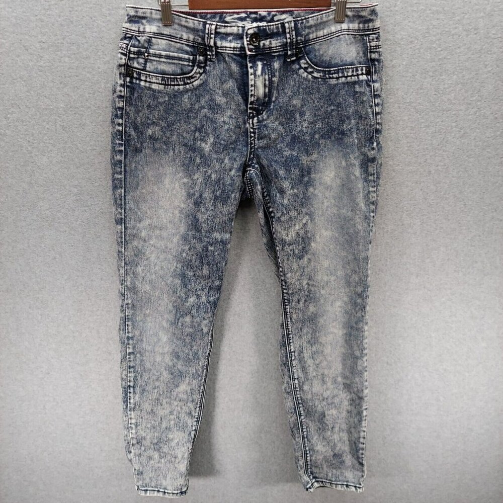Seven7 Legging Jeans Denim Womens Size 10 Acid Washed Stretch No Front Pockets